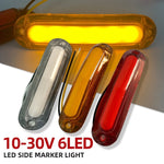 4pcs MK-162 6LED Light Guide Side Light 10-30V Trailer Side Light Tail Light