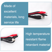 Cavo video coassiale a doppia testa da 2 pezzi BNC a 2 clip a coccodrillo, lunghezza:, BNC To 2 x Crocodile Clips 0.5m, BNC To 2 x Crocodile Clips 1m, BNC To 2 x Crocodile Clips 1.5m, BNC To 2 x Crocodile Clips 2m, BNC To 2 x Crocodile Clips 3m