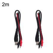 Cavo video coassiale a doppia testa da 2 pezzi BNC a 2 clip a coccodrillo, lunghezza:, BNC To 2 x Crocodile Clips 0.5m, BNC To 2 x Crocodile Clips 1m, BNC To 2 x Crocodile Clips 1.5m, BNC To 2 x Crocodile Clips 2m, BNC To 2 x Crocodile Clips 3m