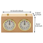 DT05a Orologio da scacchi con conchiglia in legno retrò Orologio da scacchi meccanico internazionale, DT05a