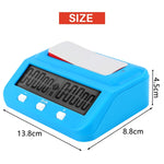 HQT101 Orologio per scacchi in plastica Go Timer per scacchi, HQT101 Blue, HQT101 Green, HQT101 Red Wine
