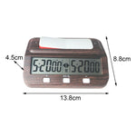 HQT101w Orologio per scacchi in plastica Go Timer per scacchi, HQT101w Wood Grain