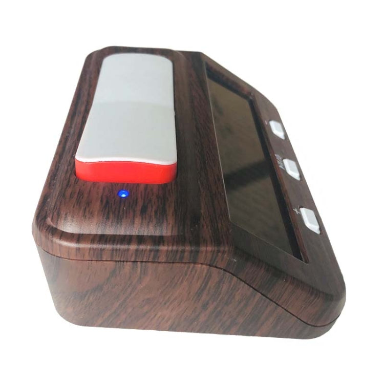 HQT101w Orologio per scacchi in plastica Go Timer per scacchi, HQT101w Wood Grain