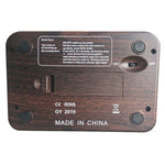 HQT101w Orologio per scacchi in plastica Go Timer per scacchi, HQT101w Wood Grain
