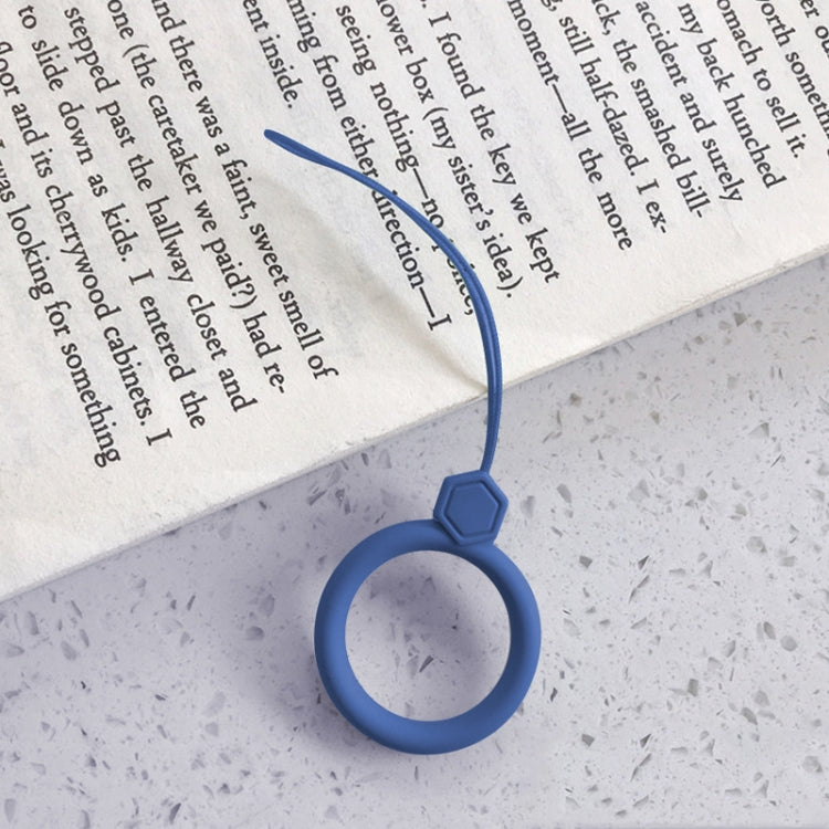 Corda in silicone per telefono cellulare con anello per dito