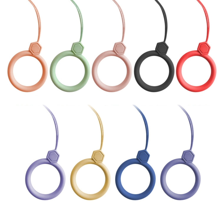 Corda in silicone per telefono cellulare con anello per dito