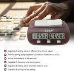 LEAP PQ9907S Orologio per scacchi International Chess Go Clock, PQ9907S