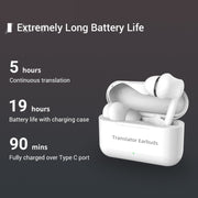 M6 Traduzione reciproca multi-paese Smart Bluetooth Translation Auricolare Supporta 127 lingue, M6 White