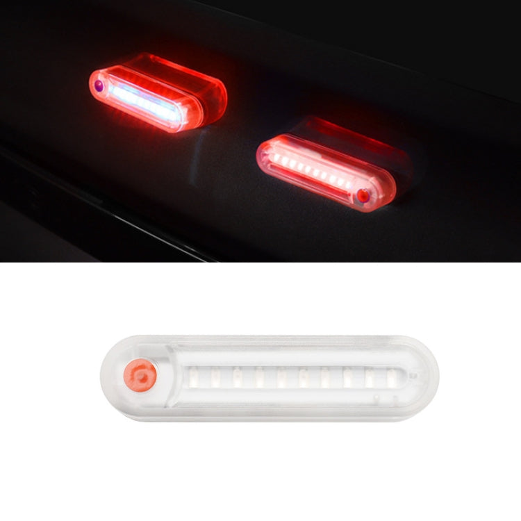 Spia stroboscopica solare anti-collisione per auto elettrica per moto, Red Light, Blue Light, Colorful Light, Bright Colorful Light