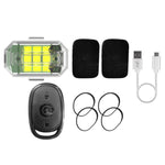 Luce posteriore di avvertimento per auto elettrica modificata per auto a LED con telecomando, 1 Light+1 RC, 2 Light +1 RC