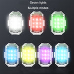 Luce posteriore di avvertimento per auto elettrica modificata per auto a LED con telecomando, 1 Light+1 RC, 2 Light +1 RC
