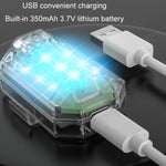 Luce posteriore di avvertimento per auto elettrica modificata per auto a LED con telecomando, 1 Light+1 RC, 2 Light +1 RC