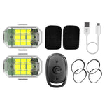 Luce posteriore di avvertimento per auto elettrica modificata per auto a LED con telecomando, 1 Light+1 RC, 2 Light +1 RC