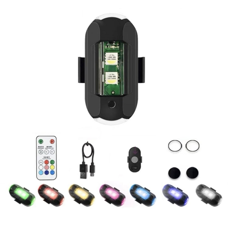 Luce avvertimento moto wireless con vibrazione e ricarica USB