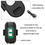 Vibrazione Telecomando Induzione Moto Wireless Forte luce magnetica di avvertimento, 1 Light +1 RC, 2 Light +1 RC, 4 Light +1 RC