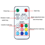 Vibrazione Telecomando Induzione Moto Wireless Forte luce magnetica di avvertimento, 1 Light +1 RC, 2 Light +1 RC, 4 Light +1 RC