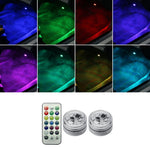 Modifica dell'auto Luce colorata dell'atmosfera del telecomando senza fili, 1 Light +1 RC, 2 Lights +1 RC, 4 Lights +1 RC, 8 Lights +1 RC