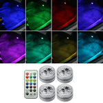 Modifica dell'auto Luce colorata dell'atmosfera del telecomando senza fili, 1 Light +1 RC, 2 Lights +1 RC, 4 Lights +1 RC, 8 Lights +1 RC