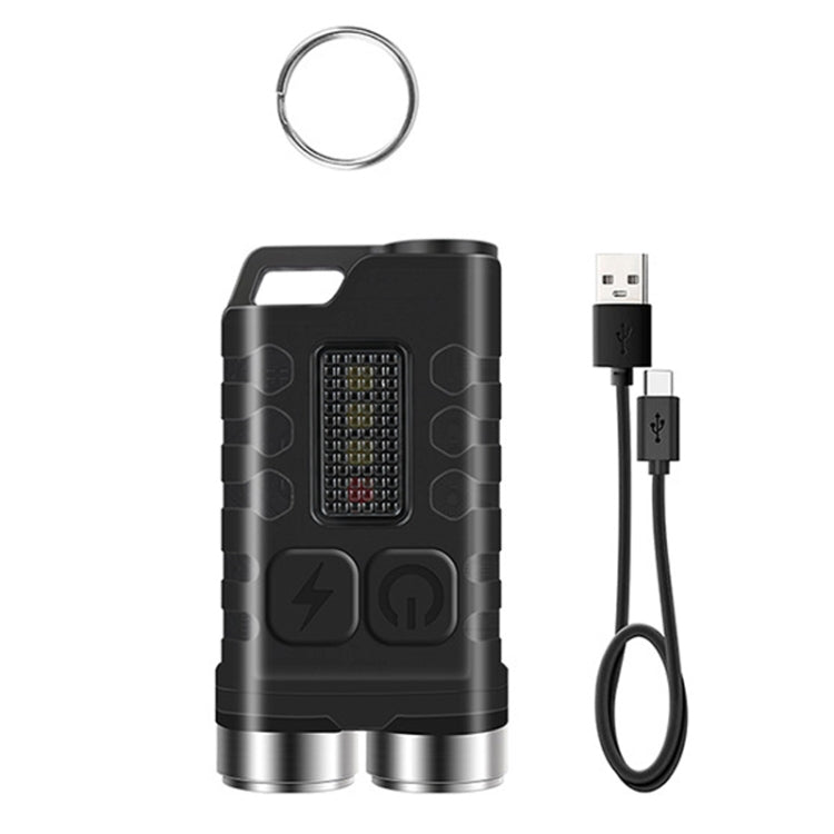 Portachiavi V3 Light Mini torcia ricaricabile USB a luce forte