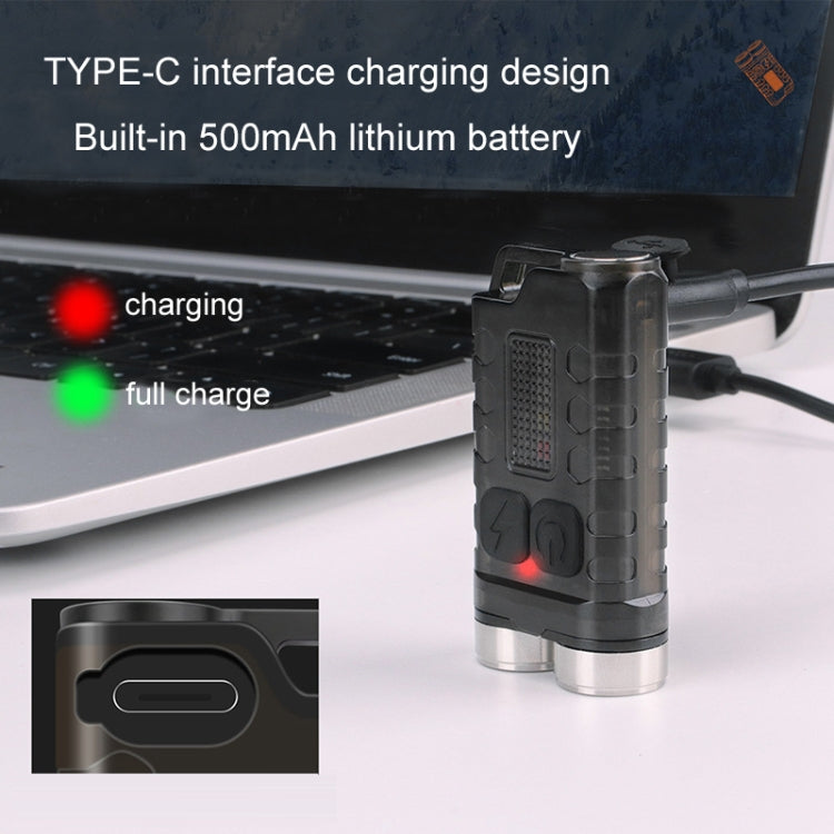 Portachiavi V3 Light Mini torcia ricaricabile USB a luce forte
