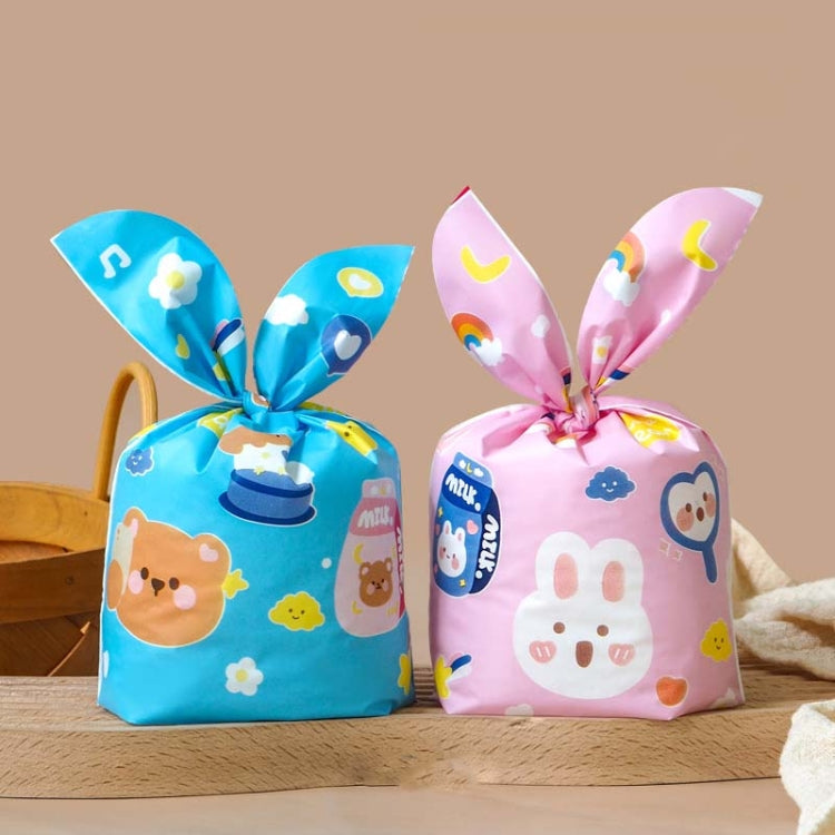 1 borsa Sacchetti per imballaggio di caramelle Sacchetti regalo per biscotti da forno, Little Rabbit and Bear, White Rainy Animal, Space Rabbit, Strawberry Flower, Blue Bunny Girl, Pink Rabbit Flower, Fresh Flower, Colorful Abstract Strip, Green White ...