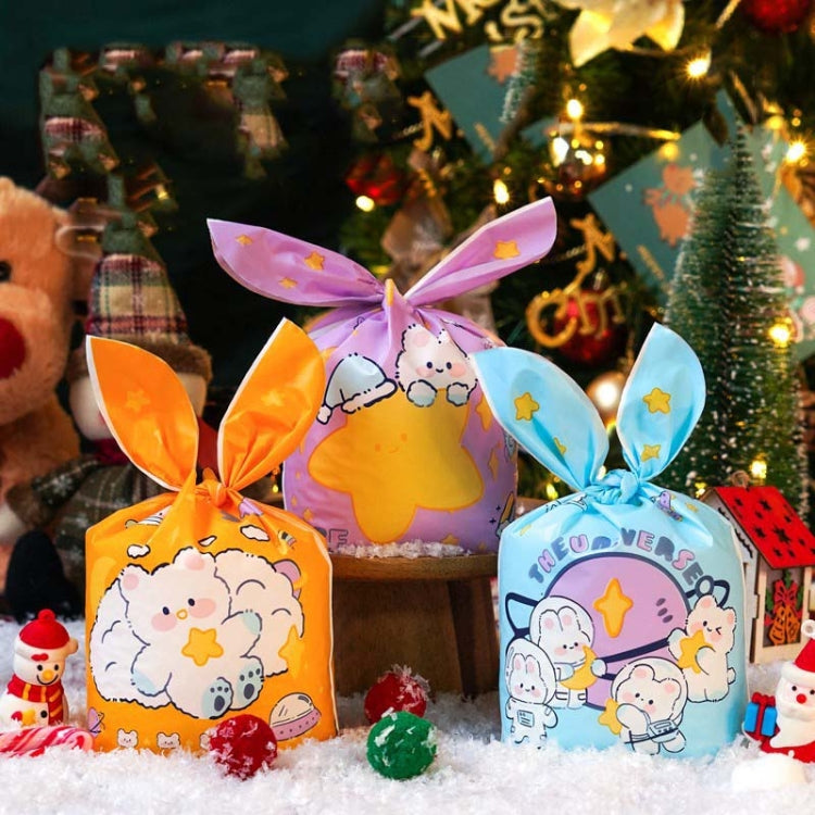 1 borsa Sacchetti per imballaggio di caramelle Sacchetti regalo per biscotti da forno, Little Rabbit and Bear, White Rainy Animal, Space Rabbit, Strawberry Flower, Blue Bunny Girl, Pink Rabbit Flower, Fresh Flower, Colorful Abstract Strip, Green White ...