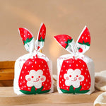 1 borsa Sacchetti per imballaggio di caramelle Sacchetti regalo per biscotti da forno, Little Rabbit and Bear, White Rainy Animal, Space Rabbit, Strawberry Flower, Blue Bunny Girl, Pink Rabbit Flower, Fresh Flower, Colorful Abstract Strip, Green White ...