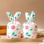 1 borsa Sacchetti per imballaggio di caramelle Sacchetti regalo per biscotti da forno, Little Rabbit and Bear, White Rainy Animal, Space Rabbit, Strawberry Flower, Blue Bunny Girl, Pink Rabbit Flower, Fresh Flower, Colorful Abstract Strip, Green White ...