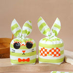 1 borsa Sacchetti per imballaggio di caramelle Sacchetti regalo per biscotti da forno, Little Rabbit and Bear, White Rainy Animal, Space Rabbit, Strawberry Flower, Blue Bunny Girl, Pink Rabbit Flower, Fresh Flower, Colorful Abstract Strip, Green White ...