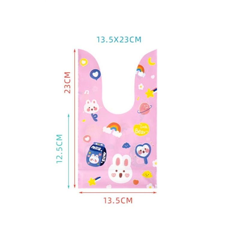 1 borsa Sacchetti per imballaggio di caramelle Sacchetti regalo per biscotti da forno, Little Rabbit and Bear, White Rainy Animal, Space Rabbit, Strawberry Flower, Blue Bunny Girl, Pink Rabbit Flower, Fresh Flower, Colorful Abstract Strip, Green White ...
