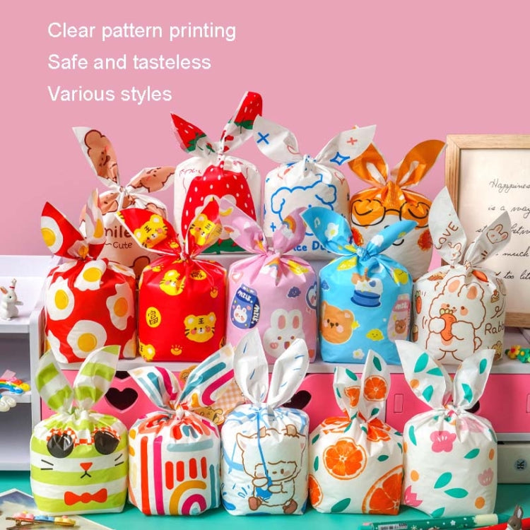 1 borsa Sacchetti per imballaggio di caramelle Sacchetti regalo per biscotti da forno, Little Rabbit and Bear, White Rainy Animal, Space Rabbit, Strawberry Flower, Blue Bunny Girl, Pink Rabbit Flower, Fresh Flower, Colorful Abstract Strip, Green White ...