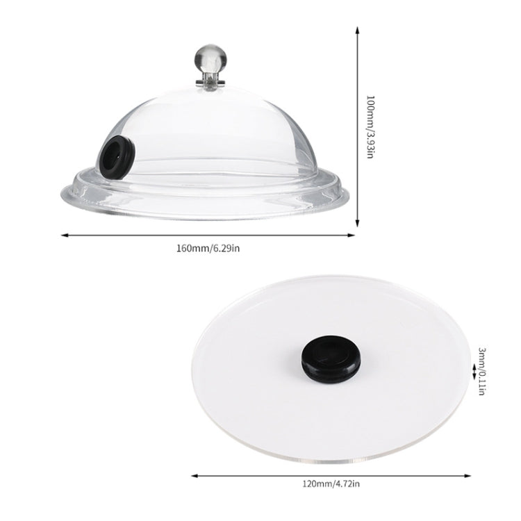 Cappa da cucina in acrilico per fumatori, Smoker Hood