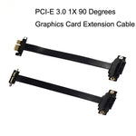 PCI-E 3.0 1X 90 gradi scheda grafica/prolunga scheda di rete wireless, lunghezza cavo:, 5cm, 10cm, 15cm, 20cm, 25cm, 30cm, 40cm, 50cm