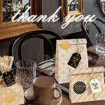 24 in 1 sacchetto di carta in pelle di vacchetta a righe retrò grazie sacchetto regalo biscotti da forno per feste sacchetto di caramelle, 24 In 1 Style 1, 24 In 1 Style 2