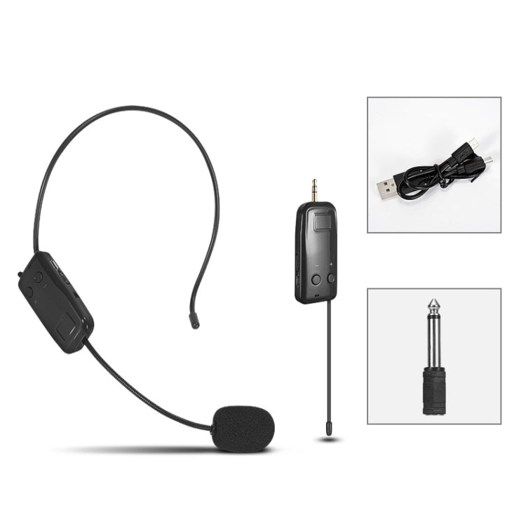 Microfono wireless UHF con amplificatore e lavalier