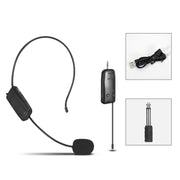 Microfono wireless UHF con amplificatore e lavalier