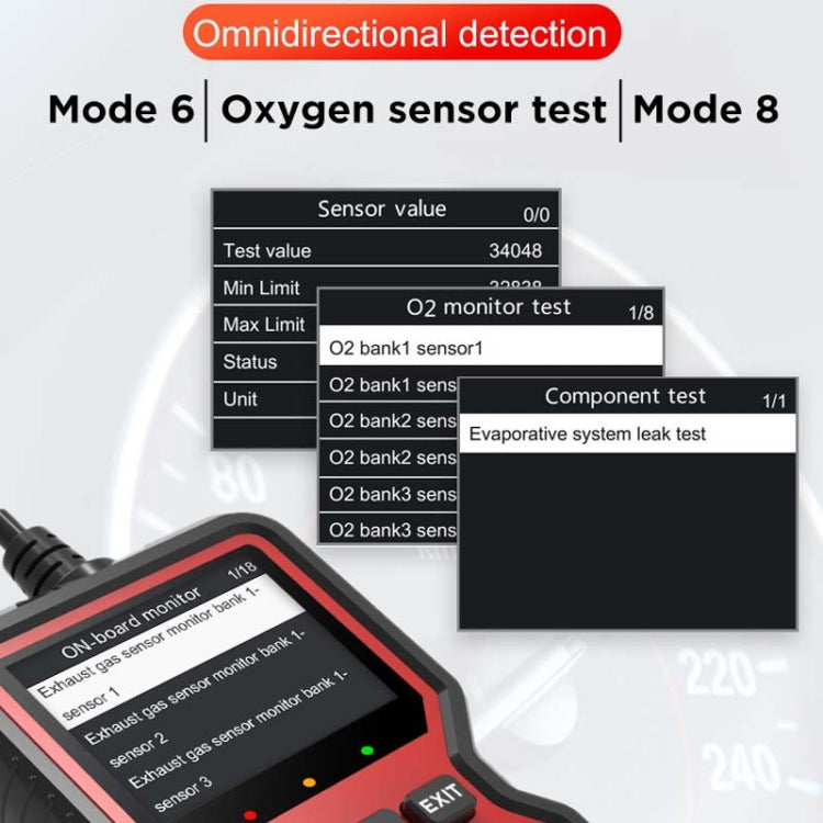 Rilevatore di guasti per auto con schermo colorato V519 OBD2, V519