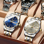 BINBONG B5552 Luminoso orologio al quarzo con calendario aziendale multifunzionale