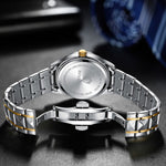 BINBONG B5552 Luminoso orologio al quarzo con calendario aziendale multifunzionale
