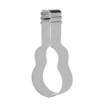Cerchio per mousse fondente in acciaio inossidabile con stampo per biscotti da forno a forma di chitarra da 5 pezzi, Guitar Shape