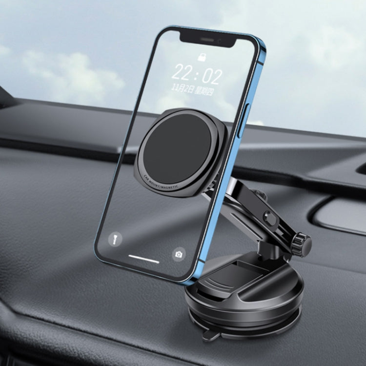 Ventosa telescopica per auto Fondo in gomma Forte supporto magnetico per cellulare, Magnetic Mobile Phone Holder
