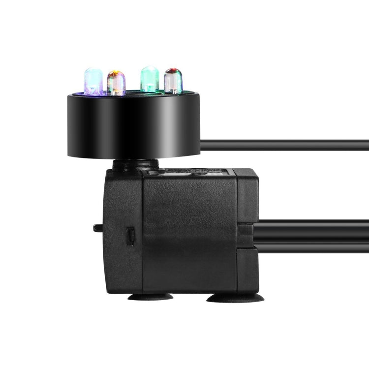 3W 4 Light Silent Aquarium Fish Tank Filtrazione Pompa sommergibile Fontana Pompa dell'acqua, With Light