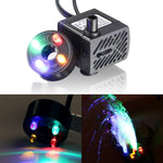 3W 4 Light Silent Aquarium Fish Tank Filtrazione Pompa sommergibile Fontana Pompa dell'acqua, With Light