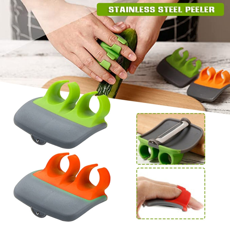 Set 4 pelapatate da cucina in acciaio inox e plastica