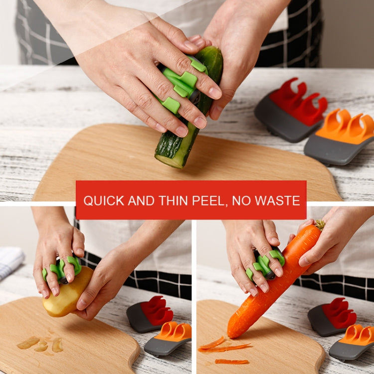 Set 4 pelapatate da cucina in acciaio inox e plastica