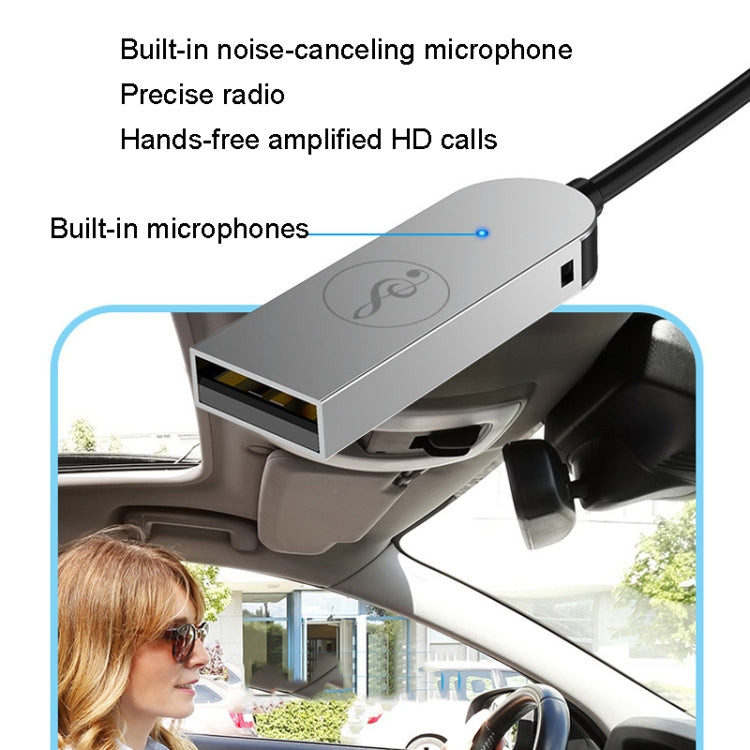 Adattatore per ricevitore Bluetooth per auto AUX Ricevitore audio da 3,5 mm, Bluetooth 5.0 Adapter