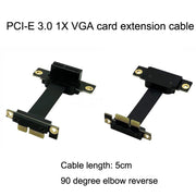 PCI-E 3.0 da 1X a 1X scheda grafica inversa a 90 gradi/scheda di rete wireless/cavo di prolunga scheda di conversione, 1X To 1X Length: 5cm