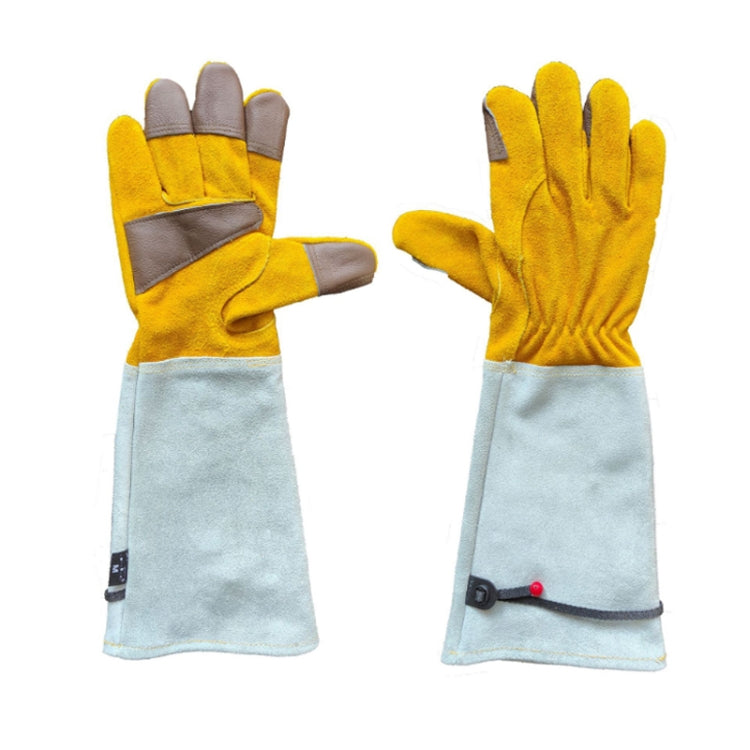 Guanti da giardinaggio spessi estesi in pelle Guanti da lavoro per saldatore, Gold Original White L, Gold White M, Gold White L, Gold White XL