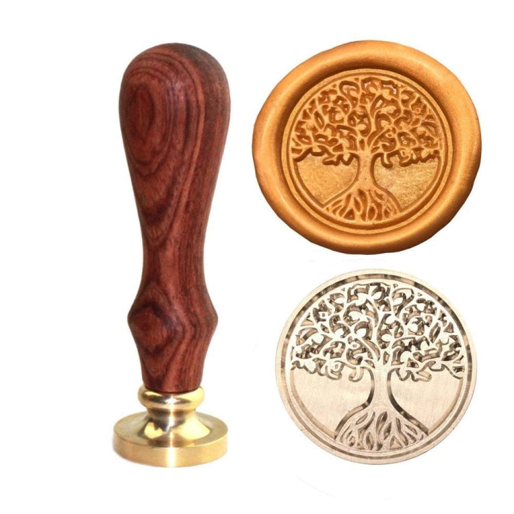 Sigillo di cera Albero della Vita con manico in legno
