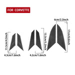 Adesivi per prese d'aria laterali del motore per Chevrolet Corvette C8, set da 6 pezzi.